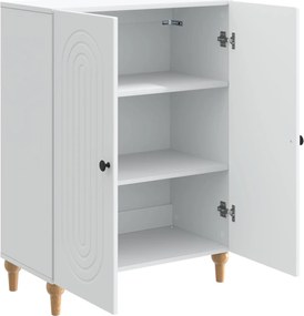 vidaXL Πλαϊνό γραφείο Λευκό 66 x 34,5 x 90 εκ Επεξεργασμένο Ξύλο