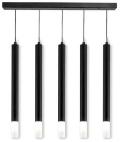 Κρεμαστό Φωτιστικό Οροφής 100-01224-12BR Luma-100-01224-12BR-BLACK-Μαύρο 100-01224-12BR-BLACK