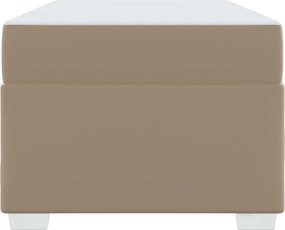 vidaXL Σκελετός Κρεβατιού Καπουτσίνο 90 x 200 cm ύφασμα