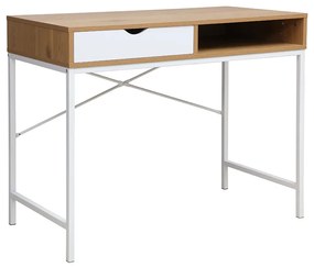Intrahome Γραφείο εργασίας ANDESRA Intrahome φυσικό-λευκό 95x48x76εκ | SKU: INTRAPA-336111112