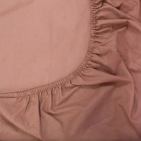 Σεντόνι Ημίδιπλο Με Λάστιχο (120x200+35) Naf-Naf Hue Τερακότα