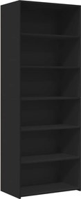 vidaXL Ντουλάπι Μαύρη 70x41x185 εκ. από Επεξεργασμένο Ξύλο