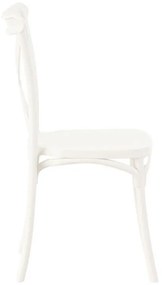Καρέκλα Cross Fylliana FL66 Λευκό Πολυπροπυλενίου 42x48x90 εκ. 42x48x90 εκ.