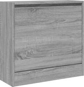 vidaXL Παπουτσοθήκη Γκρι Sonoma 60x21x57 εκ. από Επεξεργ. Ξύλο