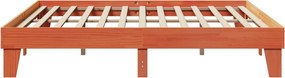 vidaXL Σκελετός Κρεβ. Χωρίς Στρώμα Καφέ Κεριού 200x200 εκ Μασίφ Πεύκο