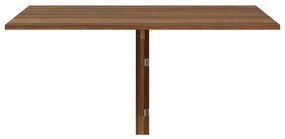 vidaXL Τραπέζι Τοίχου Πτυσσόμενο Καφέ Δρυς 100x60x56 εκ. Επεξ. Ξύλο