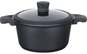 Κατσαρόλα Αντικολλητική Premium Lava 07.70.20 Φ20x10,1cm 2,6lt Black Keystone 20cm Αλουμίνιο