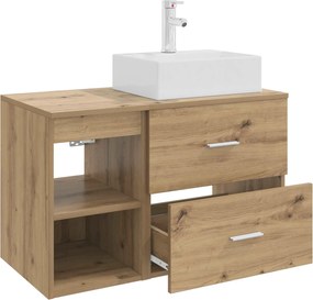 vidaXL Σετ Επίπλων Μπάνιου 2 pcs Artisan Δρυς Επεξεργασμένο Ξύλο