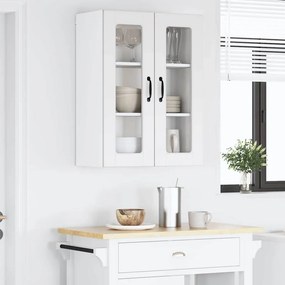 vidaXL Ραφιέρα τοίχου PORTO Λευκό 60 x 31 x 80 cm Επεξεργασμένο Ξύλο