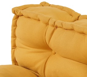 vidaXL Κουβέρτα Καναπέ Παλέτας 2 pcs Κίτρινο 60 x 40 εκ. Βαμβάκι