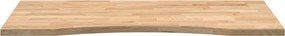 VidaXL Επιτραπέζια Επιφάνεια Ακατέργαστη Μασίφ Ξύλο Δρυς Ορθογώνια
