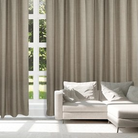 Κουρτίνα Μέτριας Σκίασης Με Τρουκς Polyester 140x270εκ. Curtain Line 2243 Καφέ Das Home