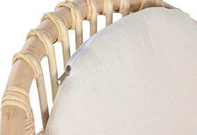 Σετ Τραπέζι με 2 Καρέκλες Home ESPRIT Λευκό Φυσικό 50 x 50 x 50 cm
