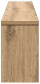 vidaXL Τοίχου Κρεμάστρα με ράφι artisan δρυς 100 x 16 x 26 εκ