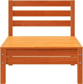 vidaXL Καναπές Κήπου Χωρίς Μπράτσα 4 τεμ. Καφέ Κεριού Μασίφ Πεύκο