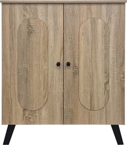 Παπουτσοθήκη-ντουλάπι Cathi pakoworld sonoma 80x34x95εκ