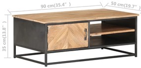 vidaXL Τραπεζάκι Σαλονιού 90 x 50 x 35 εκ. από Μασίφ Ξύλο Ακακίας