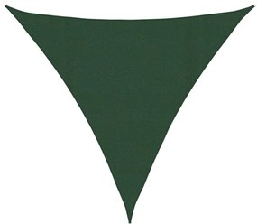 vidaXL Πανί Σκίασης Σκούρο Πράσινο 4 x 4 x 4 μ. από HDPE 160 γρ./μ²