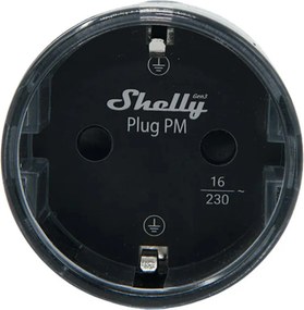 Shelly Plug PM Gen3 Matter 13A έξυπνη πρίζα, μαύρη