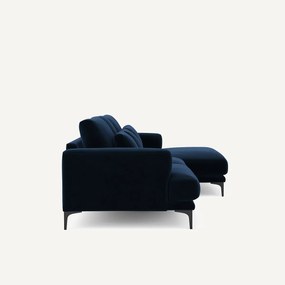 Γωνιακός καναπές με ανάκλιντρο XL δεξιός, βελούδο, Marsile