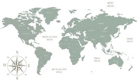 Εικόνα σε έναν αξιοπρεπή χάρτη από φελλό σε πράσινο σχέδιο