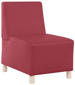 vidaXL Μοναδικός Καναπές χωρίς Χερούλια 2 pcs Μπορντό 55 x 74 x 82 εκ.