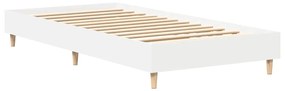 vidaXL Πλαίσιο κρεβατιού χωρίς στρώμα Λευκό 100x200 cm