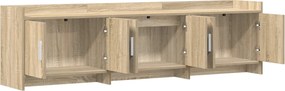 vidaXL Ντουλάπι TV 168 x 33 x 47 εκ. Sonoma Δρυς Επεξεργασμένο Ξύλο