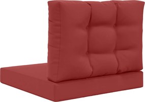 vidaXL Μαξιλάρι Καναπέ Εξωτερικού Χώρου 2 pcs Μπορντό Πολυεστέρας