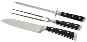 Μαχαίρι Santoku - Πιρούνα - Ακονιστήρι Espiel Steak HAS102