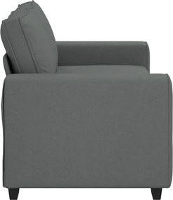 vidaXL Διθέσιος Καναπές Σκούρο Γκρι 180x77x82 εκ. Ύφασμα