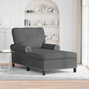 vidaXL Χαλάρωση Σκούρο Γκρι ύφασμα 91 x 157 x 91 εκ.