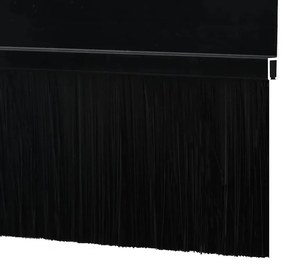 vidaXL Αυτοκόλλητες σφραγίδες πόρτας 12 pcs Μαύρο 100 cm