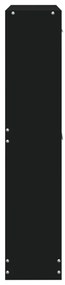 Παπουτσοθήκη Μαύρη 59x17x81 εκ. από Επεξεργασμένο Ξύλο - Μαύρο