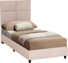 ΚΡΕΒΑΤΙ ΜΟΝΟ MILO HM652.32 ΜΠΕΖ TEDDY ΥΦΑΣΜΑ ΓΙΑ ΣΤΡΩΜΑ 90x200εκ