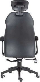 BF8300 Πολυθρόνα Γραφείου Διευθυντή, Microfiber Μαύρο PU Μαύρο   1τμχ