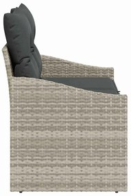 vidaXL Καναπές Κήπου με μαξιλάρι 123 x 62 x 69 εκ συνθετικό ρατάν