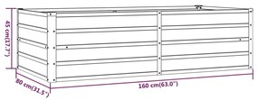 ΖΑΡΝΤΙΝΙΕΡΑ ΓΚΡΙ 160X80X45 ΕΚ. ΑΝΘΕΚΤΙΚΟ ΑΤΣΑΛΙ 151958