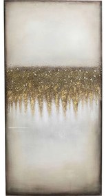 Πίνακας Σε Καμβά Abstract Fields Καφέ-Μπεζ  100x3.7x200εκ