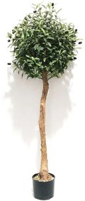 Τεχνητό Δέντρο Ελιά Μπάλα Sphera 3990-6 140cm Green Supergreens Πολυαιθυλένιο,Ύφασμα