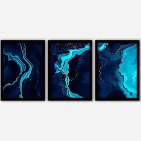 Κάδρα (Σετ 3Τμχ) 364LUL1379 35x45cm Multi Wallity Vertical Plastic,Mdf
