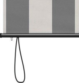 vidaXL Ρόλερ Γκρι και Λευκό 120 x 250 cm Ύφασμα και Αλουμίνιο