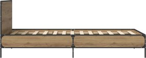 vidaXL Κρεβάτι με Κεφαλάρι Artisan Δρυς 80 x 200 cm Επεξεργασμένο Ξύλο
