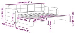 ΚΑΝΑΠΕΣ ΚΡΕΒΑΤΙ ΣΥΡΟΜΕΝΟΣ ΜΠΛΕ 90X200ΕΚ ΒΕΛΟΥΔΙΝΟΣ 3196928