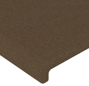 vidaXL Κεφαλάρια Σκ. Καφέ 160x5x78/88 εκ. Ύφασμα
