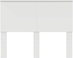 vidaXL Κεφαλάρι με κεφαλάρι Λευκό 135 cm Επεξεργασμένο ξύλο