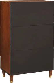 vidaXL Ψηλή Επιφάνεια Καφέ 60 x 33,5 x 100 εκ. Στερεό ξύλο μάνγκο
