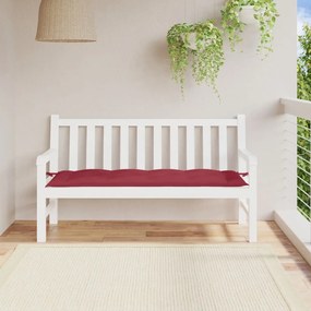 vidaXL Μαξιλάρι Πάγκου Κήπου Μπορντό 150x50x7 εκ. Ύφασμα Oxford
