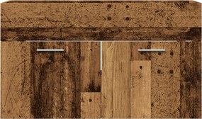 vidaXL Ντουλάπι Νιπτήρα Μπάνιου Παλιό Ξύλο 90x38,5x46 εκ. Επεξ. Ξύλο