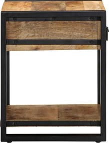 vidaXL Side Table 40x40x50 cm Στερεό ακατέργαστο ξύλο Mango